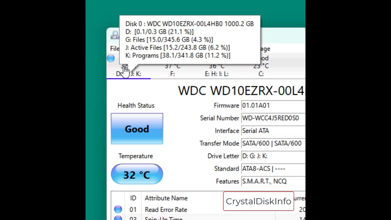 CrystalDiskInfo Как узнать состояние вашего жесткого диска