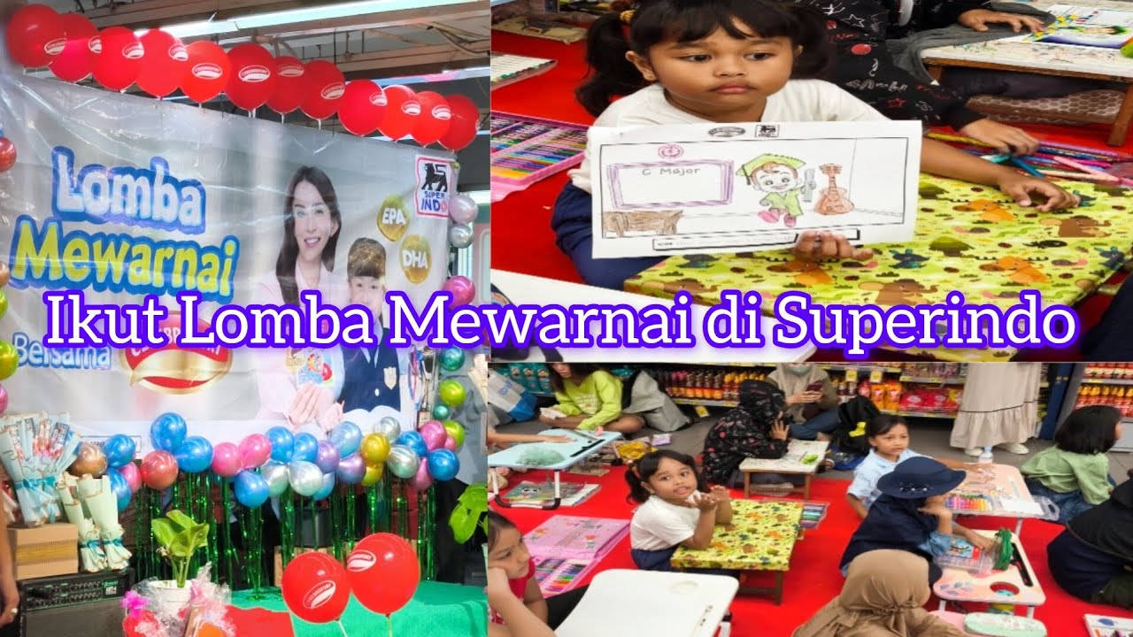 IKUT LOMBA MEWARNAI DI SUPERINDO 