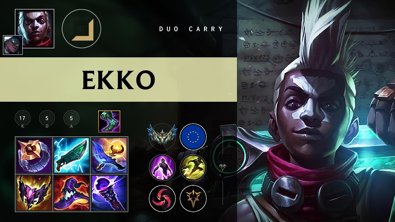 Экко Керри против Эзреаля &mdash; патч EUW Challenger 26.08