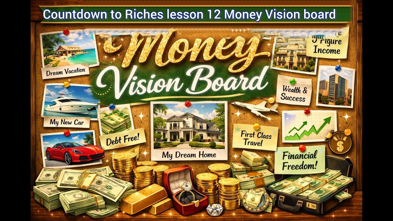 Countdown to Riches lesson 12 - Money vision board