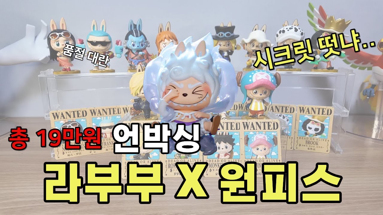 역대급 시크릿 니카 라부부x원피스 피규어 언박싱