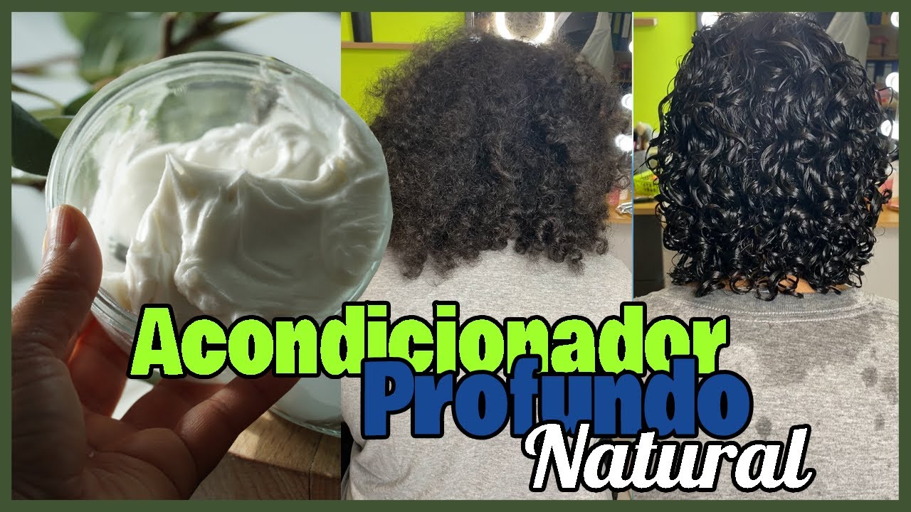 Acondicionador profundo para el cabello liso, cabello afro, cabello rizado, cabello crespo -