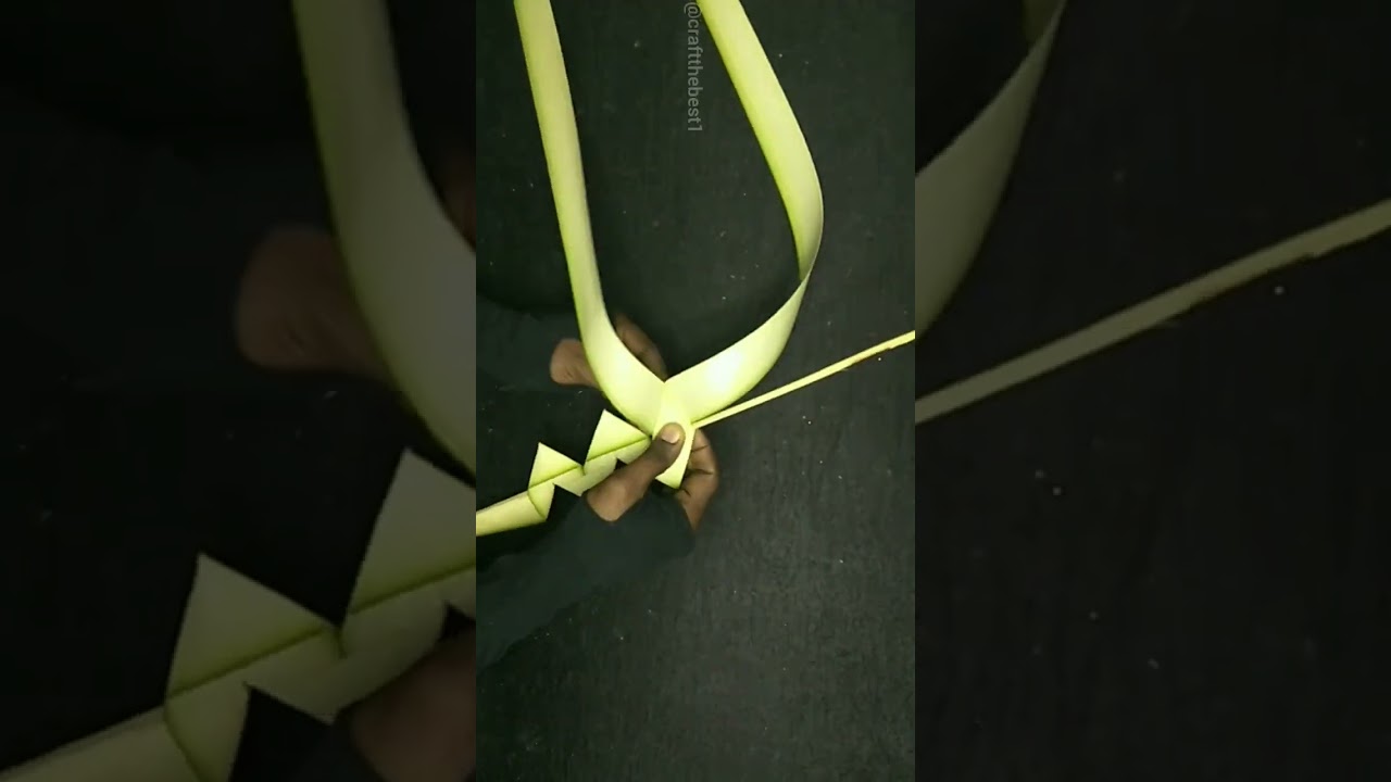 Palm Leaf Cross/Palm Leaf Craft/Coconut Leaf Craft/Leaf Craft #shorts #youtubeshorts #diy