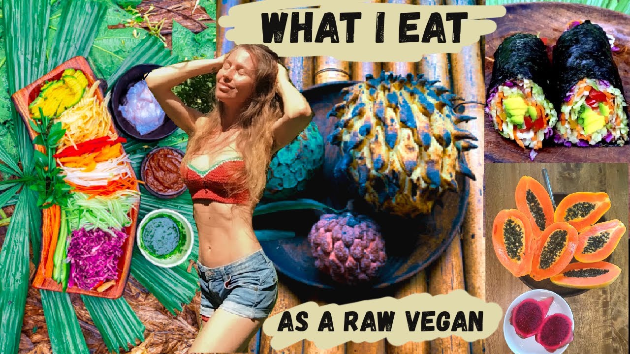 What I eat in a day on the raw food frugivore diet & around my food forest #62