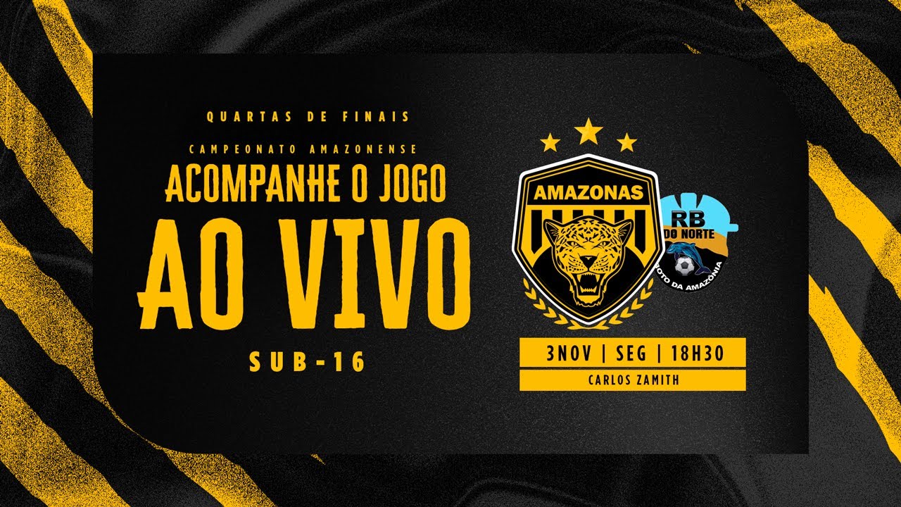 #TVOnçaAoVivo | Amazonas x RB do Norte | Campeonanto Amazonense Sub-16 (Quartas de finais)