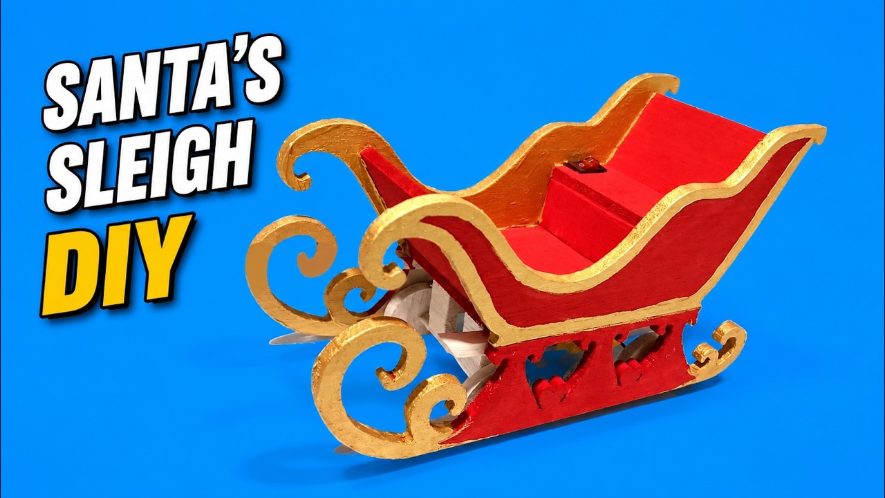 👉 DIY Christmas Toy: This Motorized Santa Sleigh Is Made from Wood!