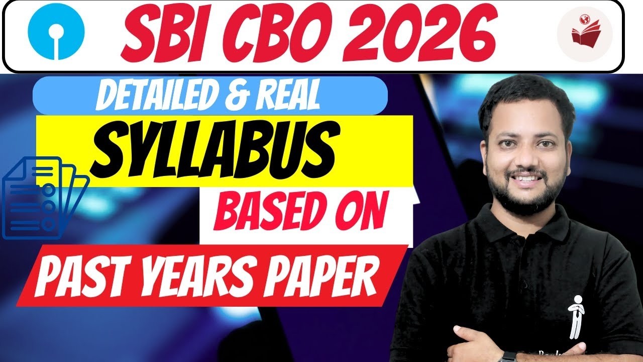 🔥 SBI CBO 2026 Detailed Syllabus 📚 | This is the REAL One That Comes in the Exam! 💯🚀