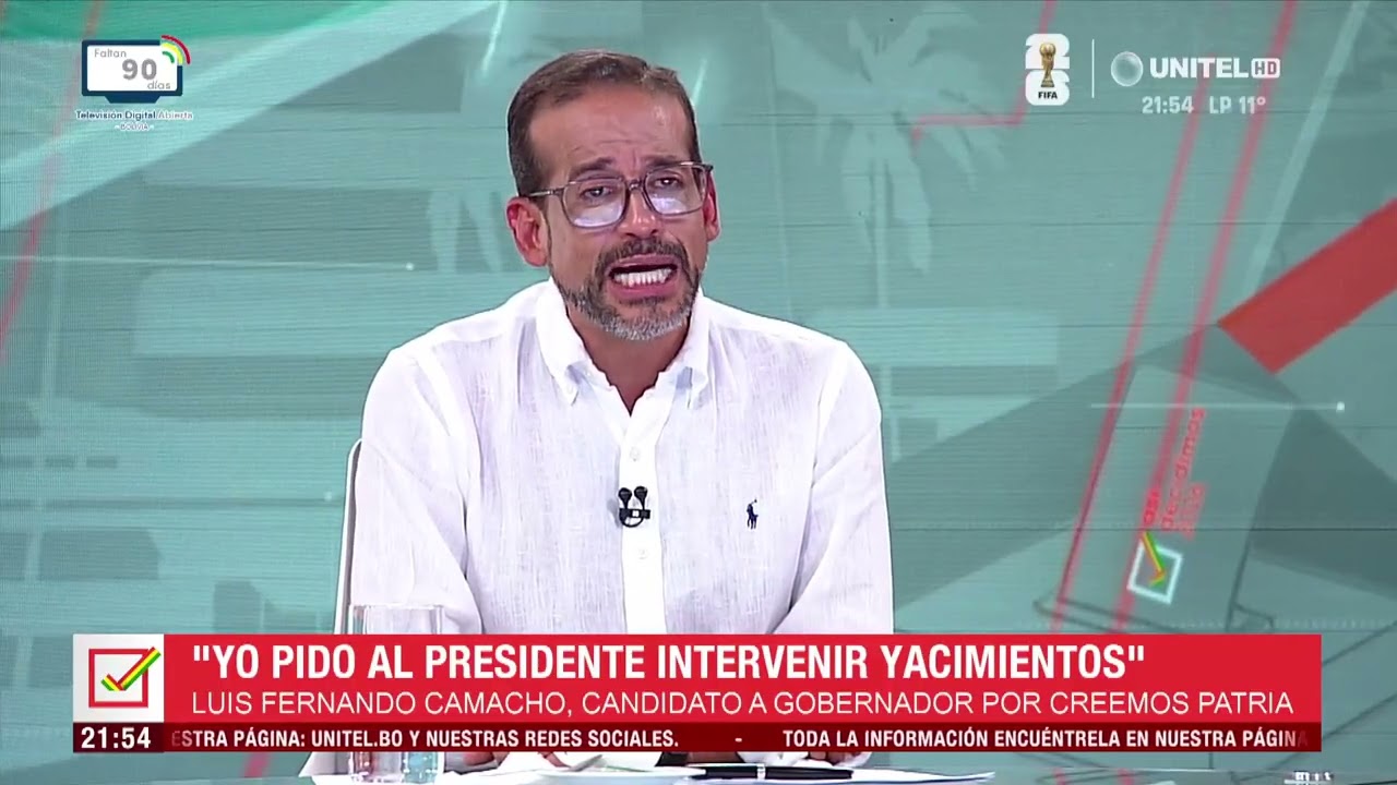 Camacho señala que el Gobierno “tiene que intervenir YPFB de forma inmediata”