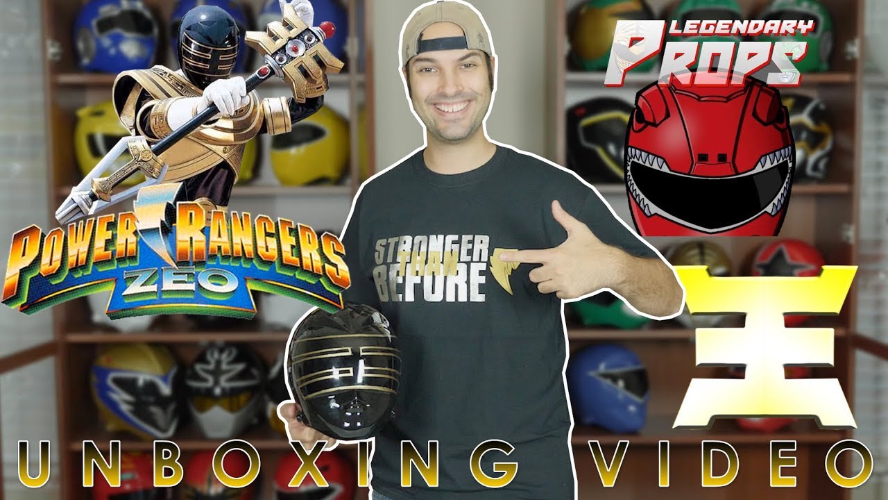 POWER RANGERS GOLD ZEO HELMET LEGENDARY PROPS UNBOXING VIDEO