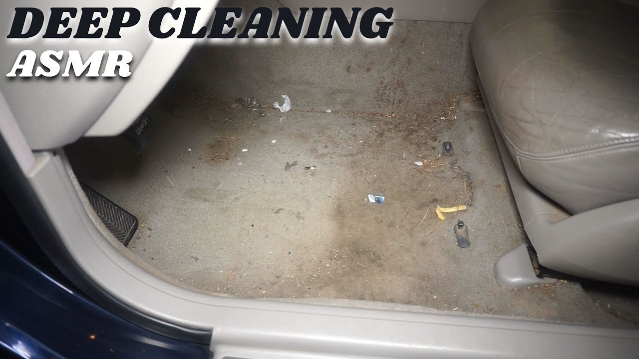 NASTY Car Carpets Deep Cleaned || ASMR Deep Cleaning