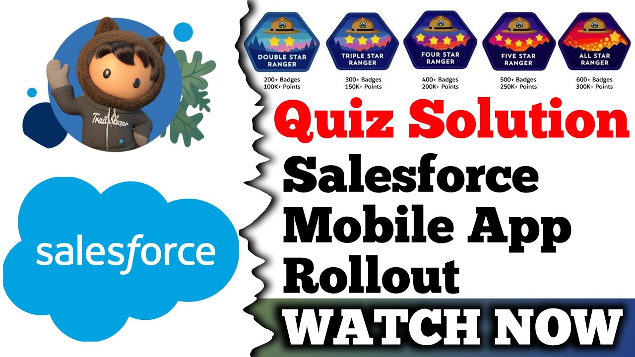 Salesforce Mobile App Rollout || Salesforce Trailhead || Quiz Solution