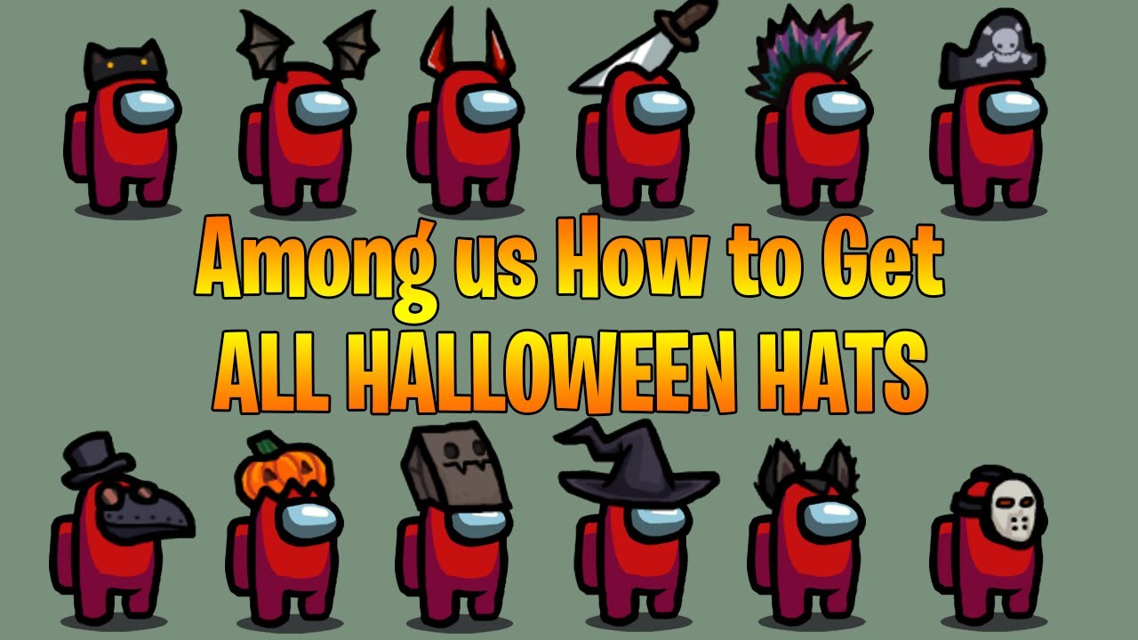 Among Us - How to get ALL Halloween Hats!