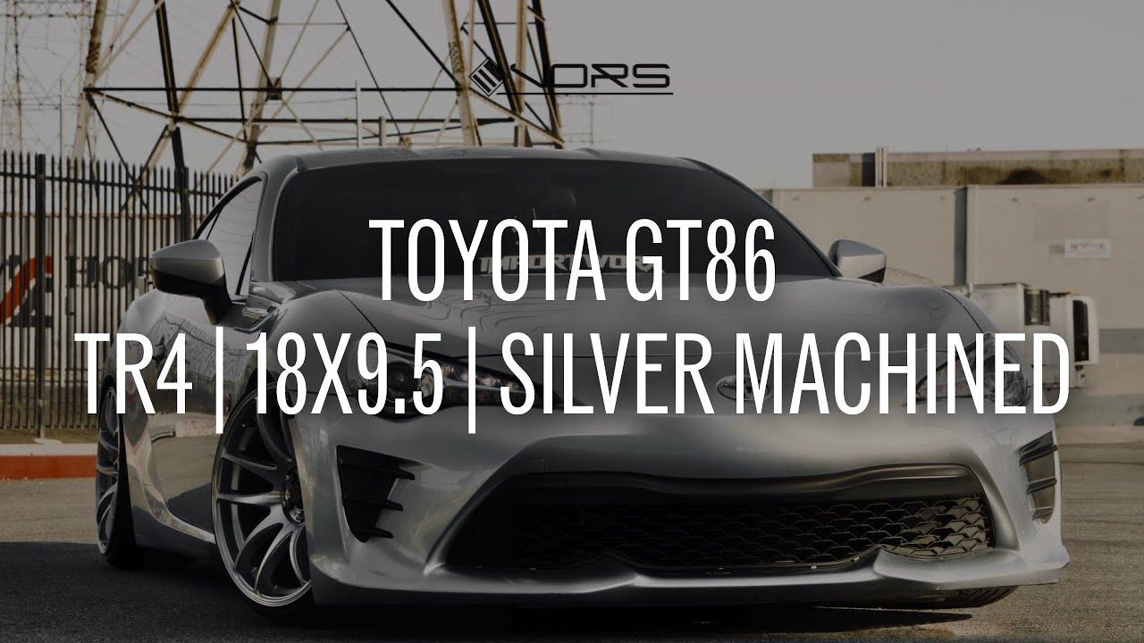 Toyota GT86 | TR4 | 18x9.5 | Silver Machined finish