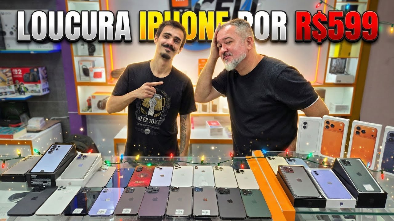 AQUI TEM IPHONE POR R$599 - CAIU O PREÇO DO IPHONE 17, 17 PRO E 17 PRO MAX.