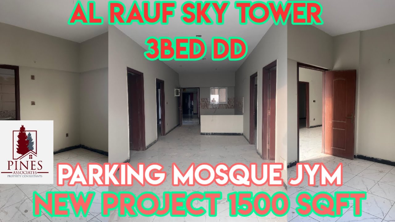 *AL RAUF SKY TOWER* | 3BED DD | 1500 SQFT| PARKING | MOSQUE | JYM & COMMUNITY #viral #property #new