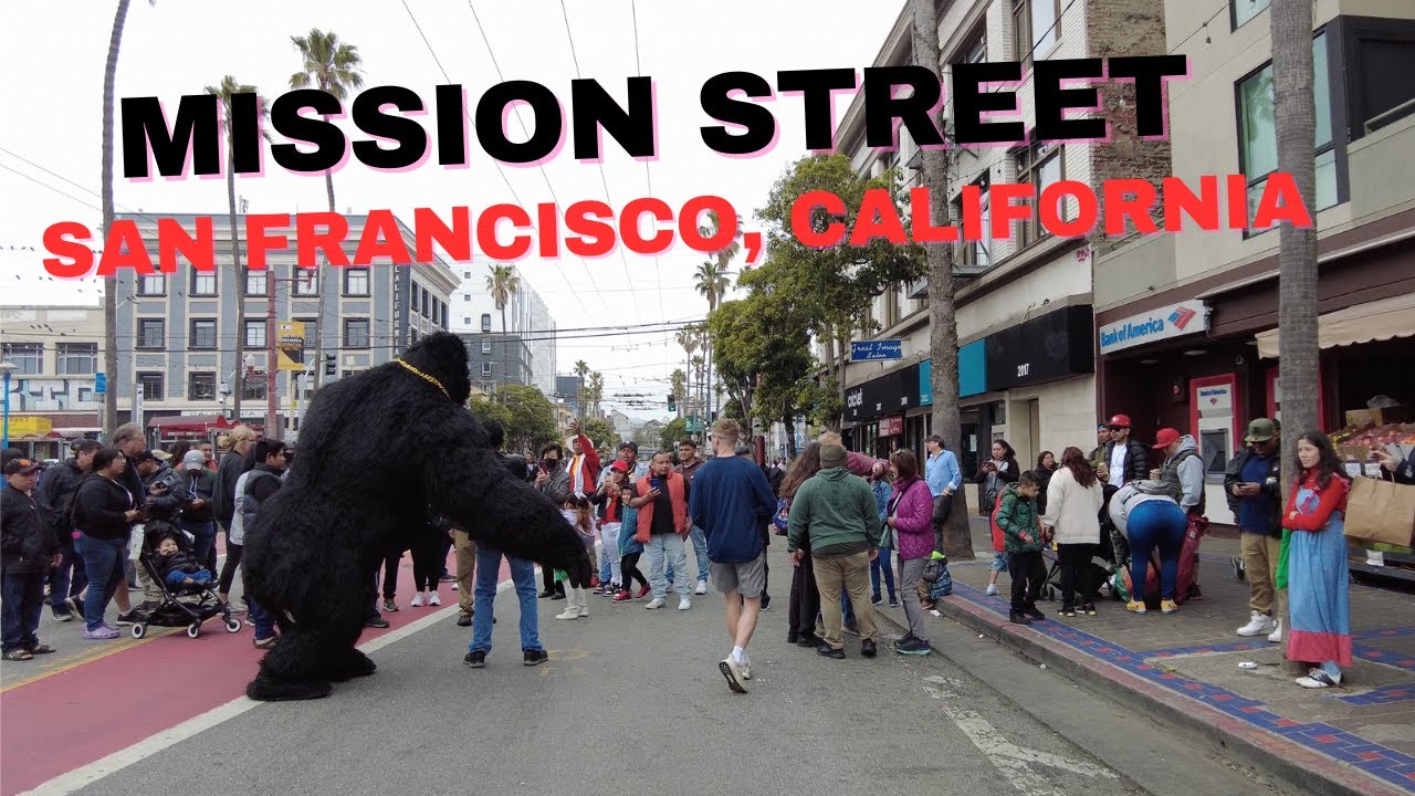 [4K] SAN FRANCISCO: Walking MISSION STREET Car-Free Day