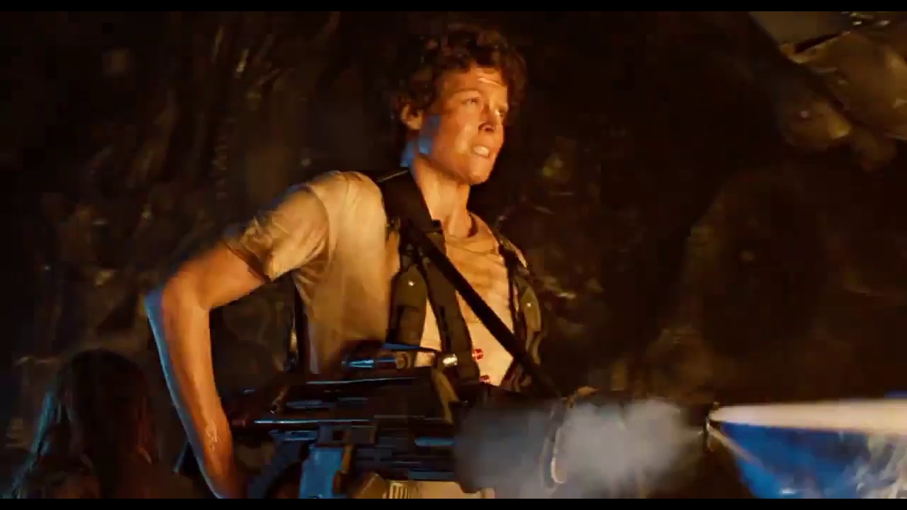 Aliens 1986 - Ripley destroys the Alien Queen&acute;s Eggs