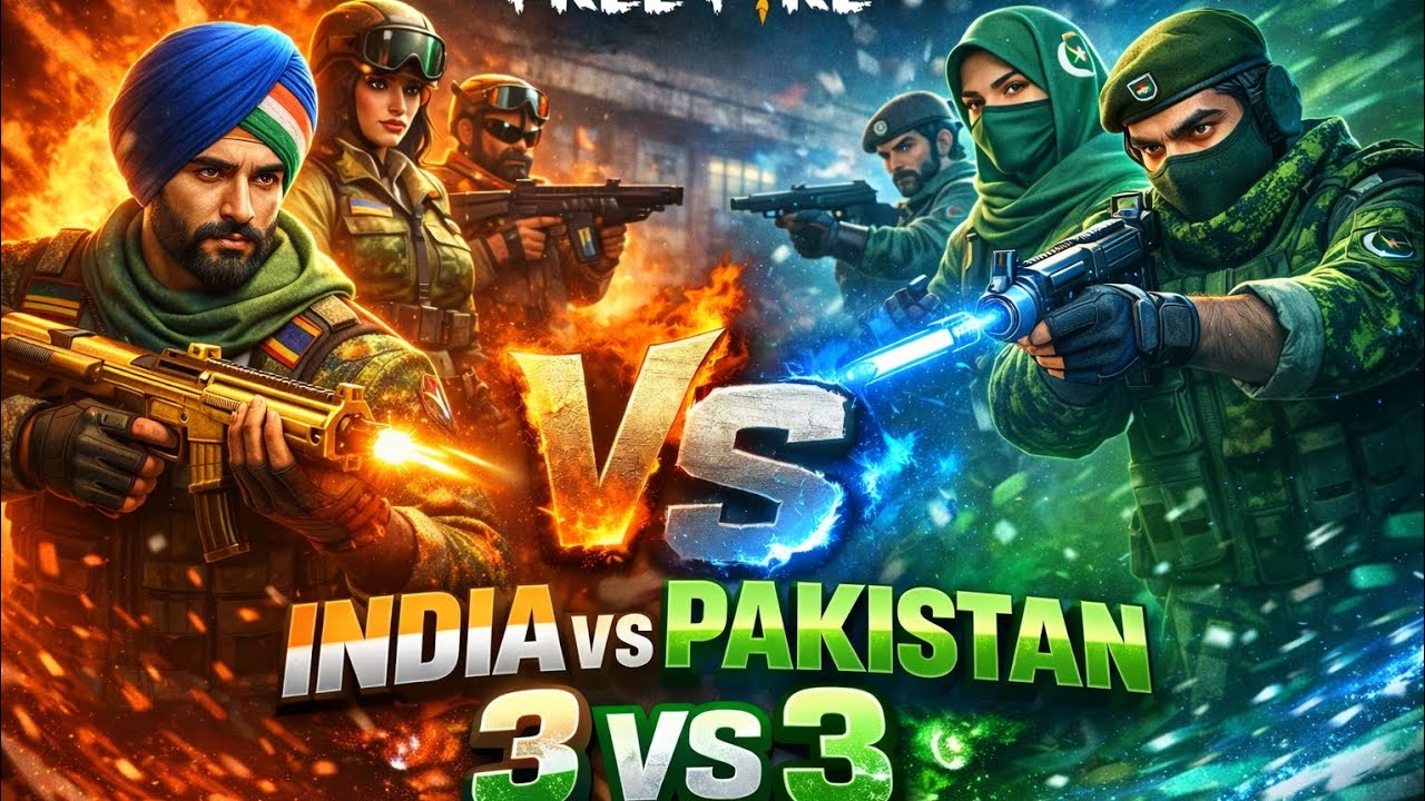 INDIA 🇮🇳 vs PAKISTAN 🇵🇰 3v3 🔥 | Free Fire Epic Battle | Who Wins? 😱
