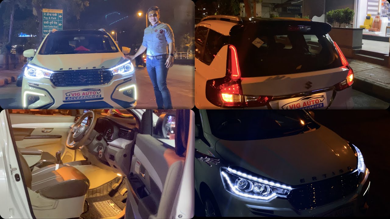 Latest Ertiga Modified with Oxford Headlights & Leather Interior Wrap||📞9820803155||