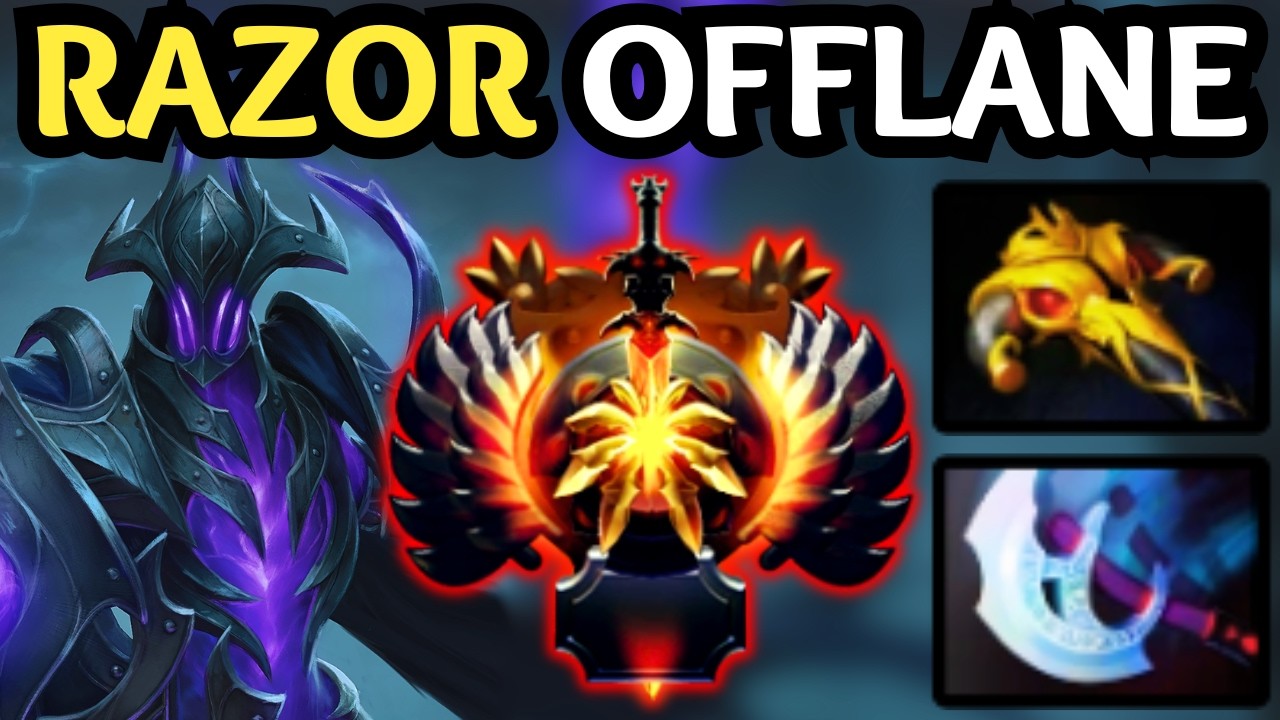 🔥 GOD MODE RAZOR Offlane — Static Link Melts Carries 🔥 Dota 2 Gameplay