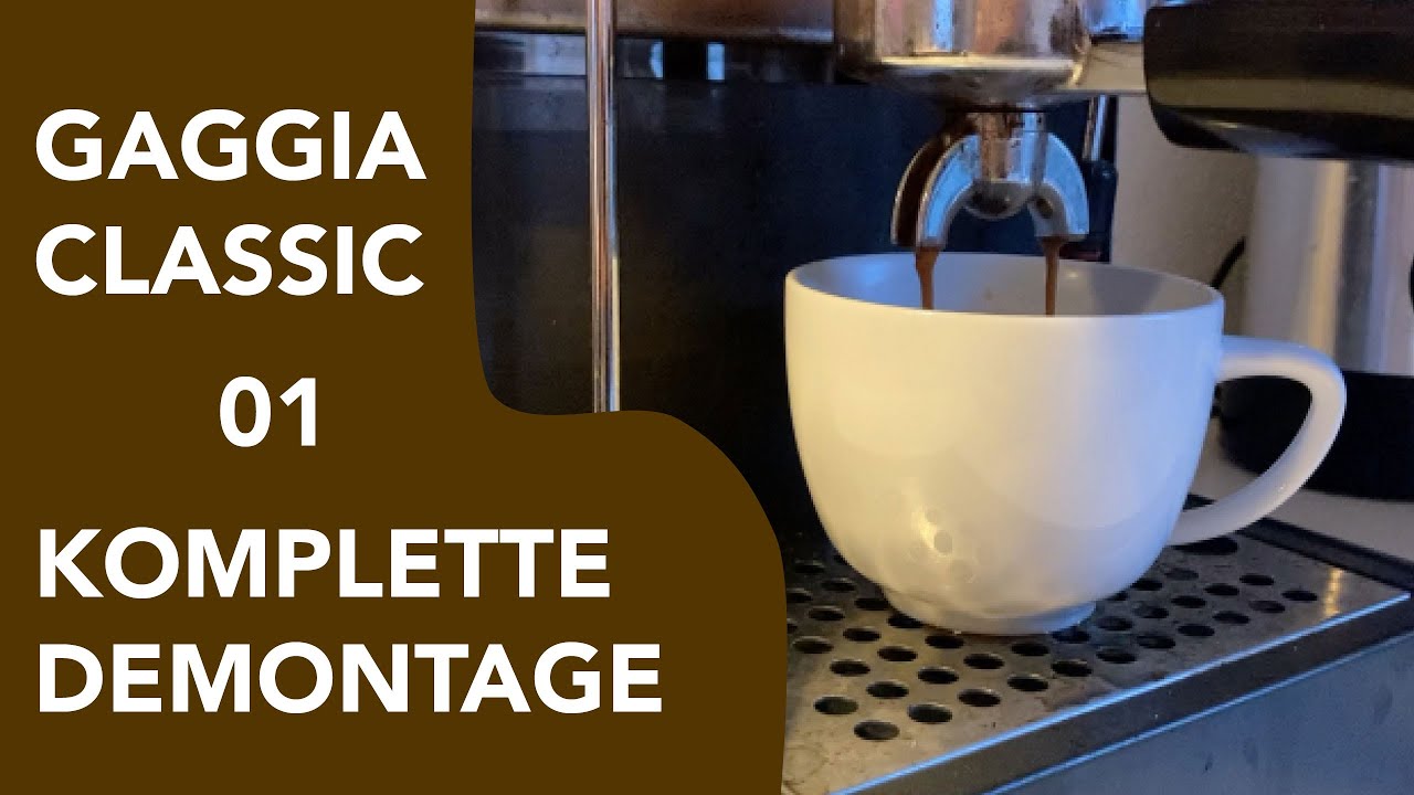 Gaggia Classic bis zur letzten Schraube - Part 01: Demontage