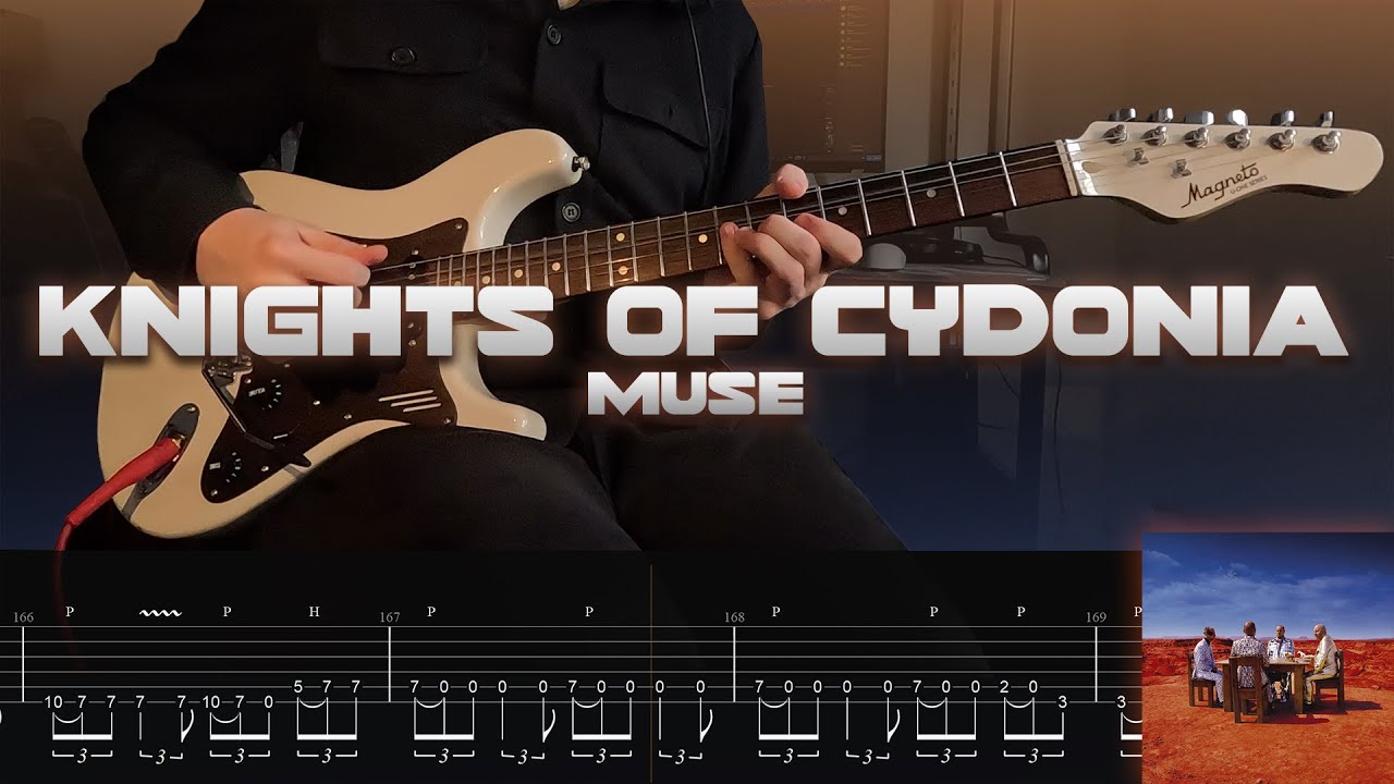 Knights of Cydonia - Muse (ON-SCREEN TAB) (ONE-TAKE COVER)