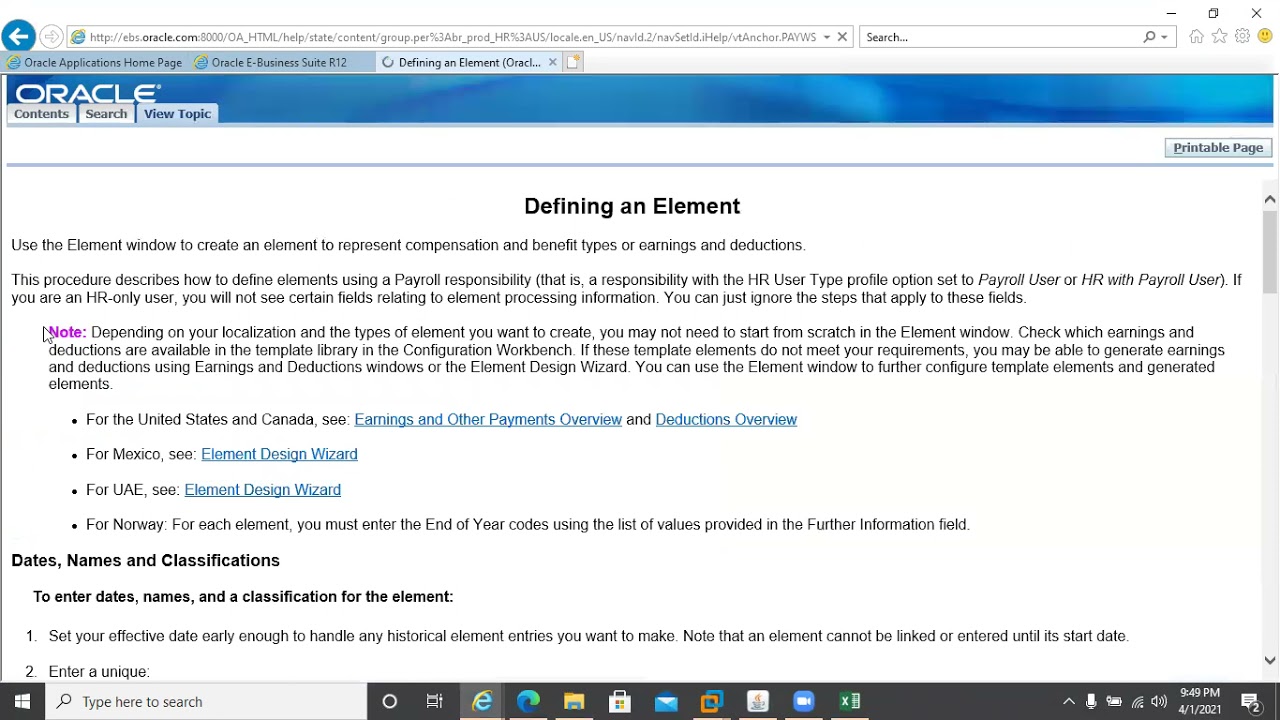 Oracle E-business Suite HRMS Training Absence Management Part-2