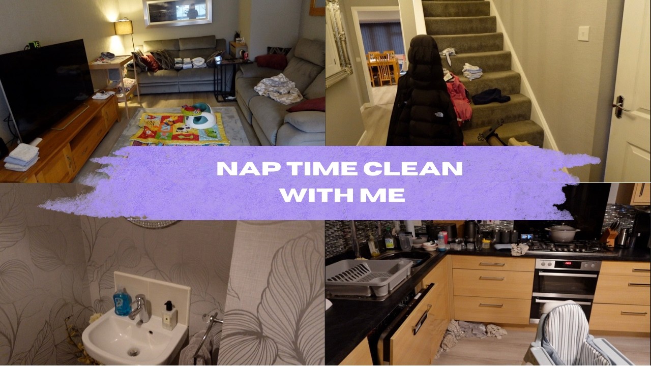 Nap Time Cleaning Motivation | Full Downstairs Reset | Mum of 3