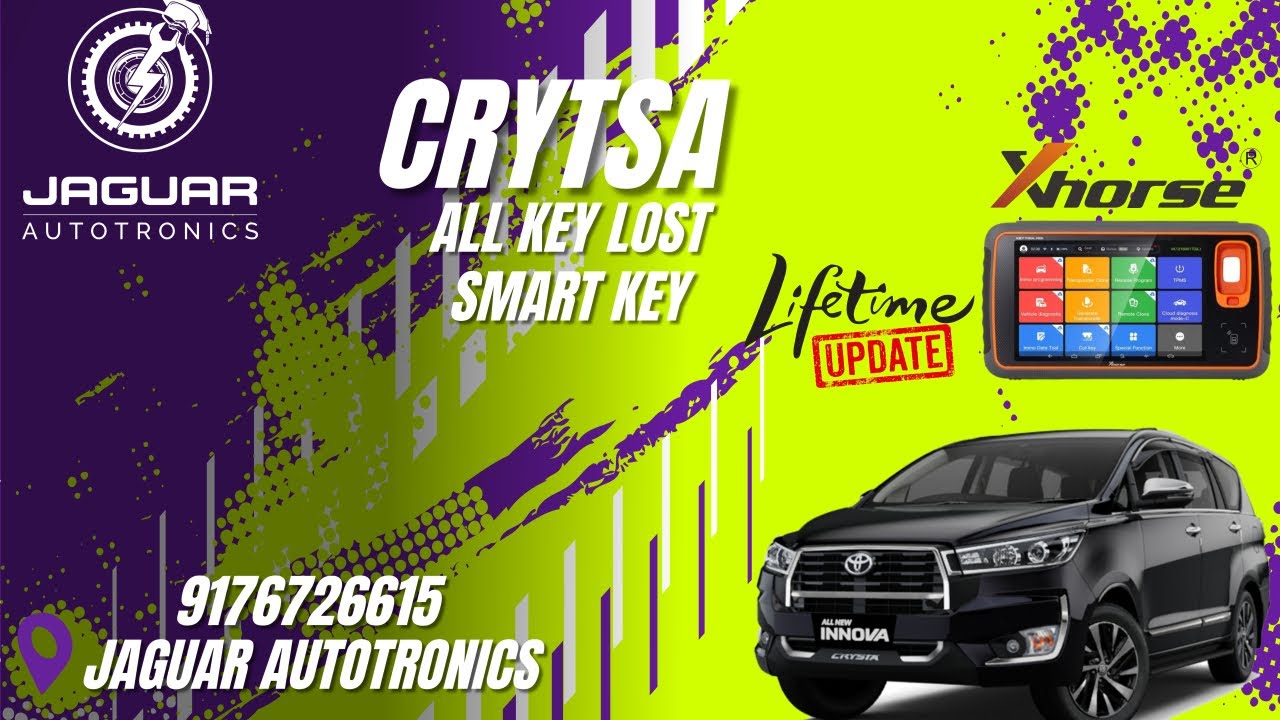 Innova Crysta Smart Key All Key Lost Done | Xhorse MIDI без симулятора | Jaguar Autotronics