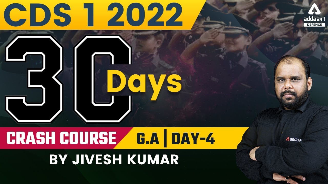 CDS 1 2022 | CDS GK Preparation | 30 Days Crash Course #4