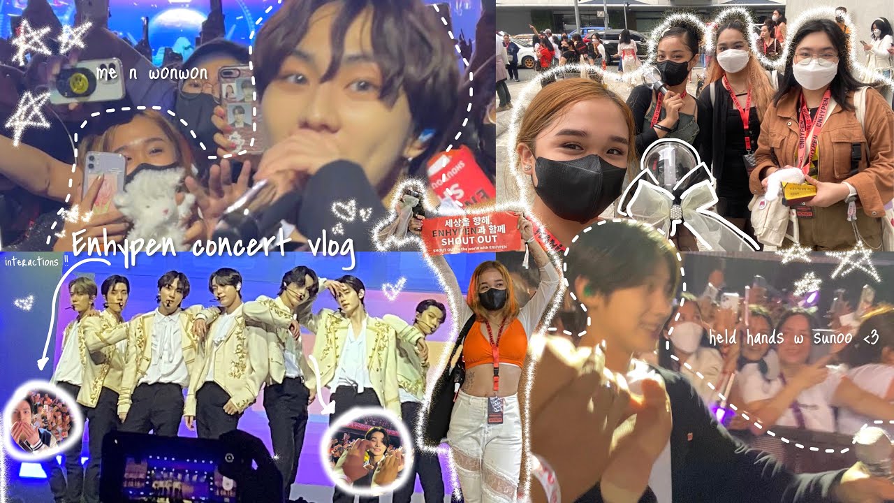 concert vlog | Manifesto in Manila (Soundcheck & Barricade experience) | enhypen interactions !!