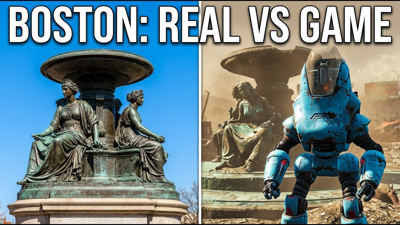 Comparing Fallout 4 vs. Real Life Boston