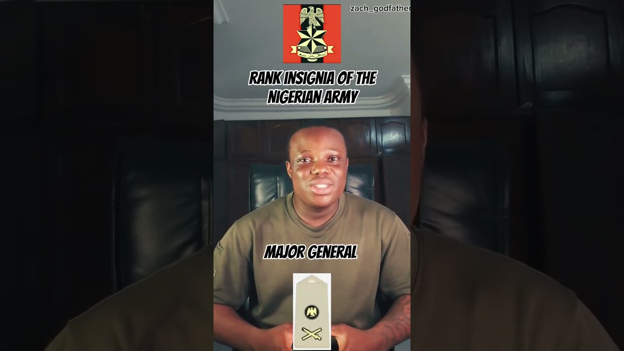 Identifying Nigerian Army Commissioned Officers (Commanders) Ranks and Insignias #army #history