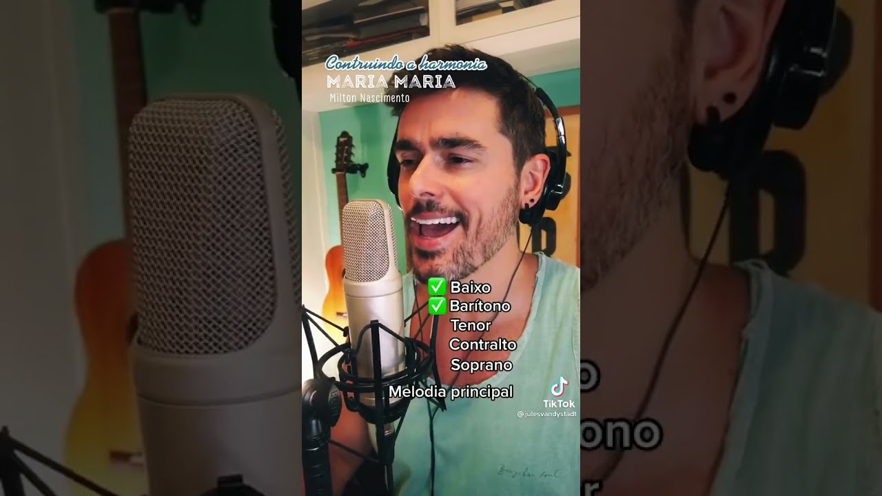 Baixo, barítono, tenor, contralto, soprano: diferentes vozes de "Maria, Maria"
