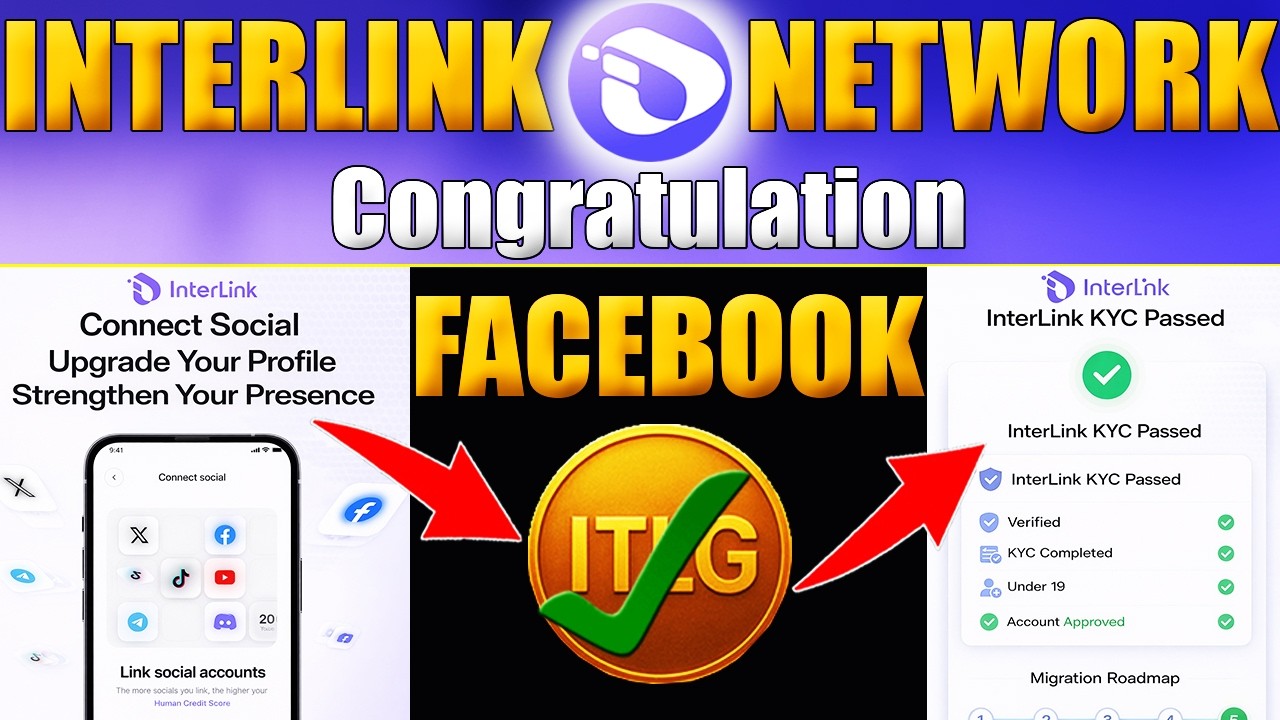 New Update, How to Connect Social in Interlink Network? ✅ Last Step Before KYC & Verifications!