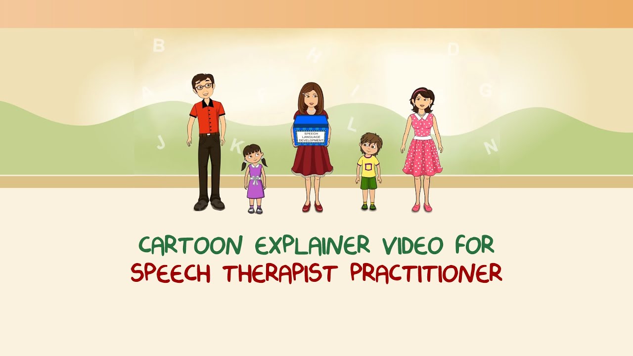 Cartoon Explainer Video For Speech Therapist Practitioner