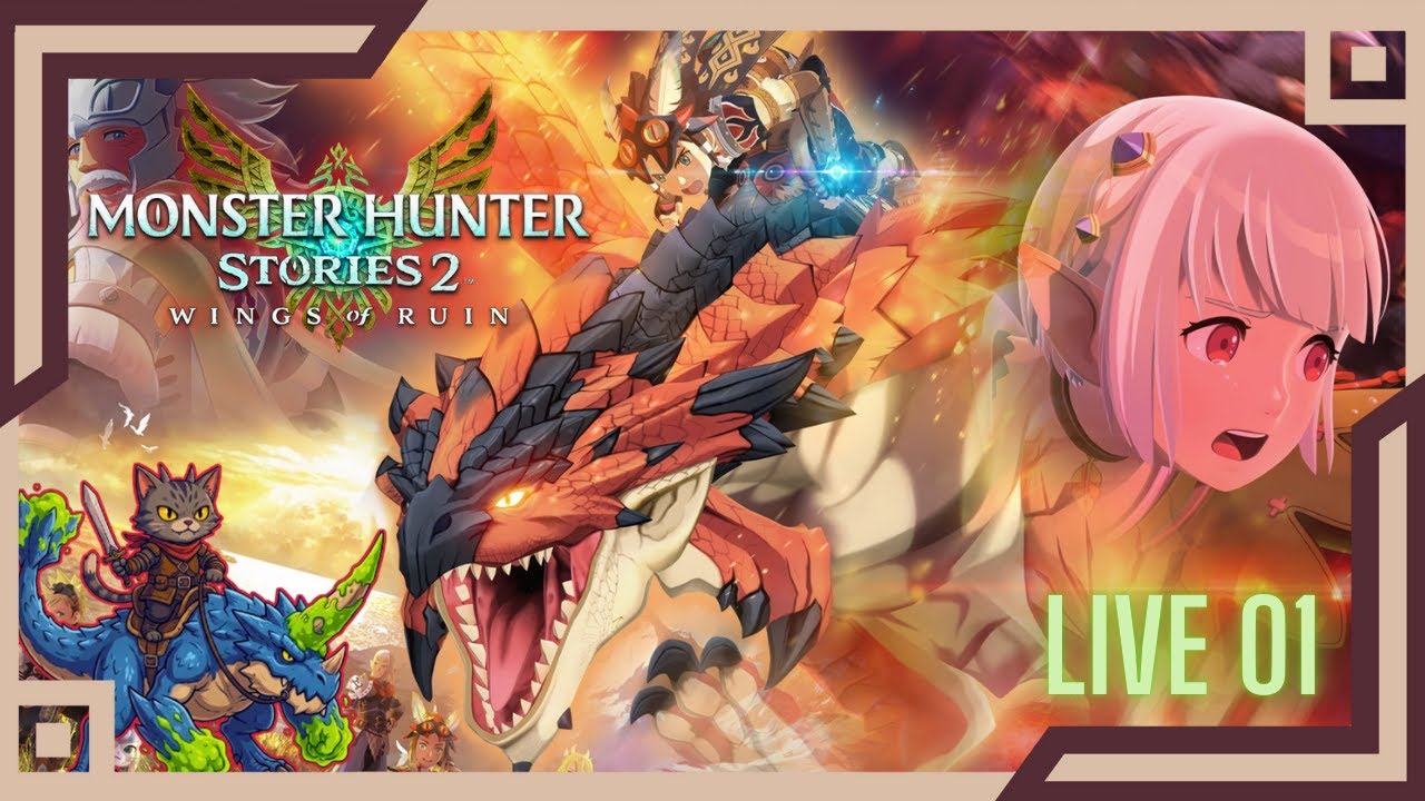 Monster Hunter Stories 2: Wings of Ruin - O sequestrador de ovos chegou 🥚 / live 1 #mhstories2