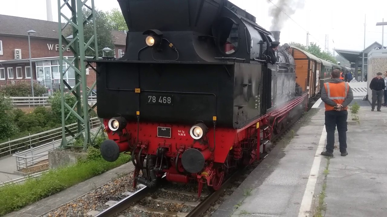 Historischer Schienenverkehr Wesel  BR 78 im Bhf Wesel am 7. 5. 2017