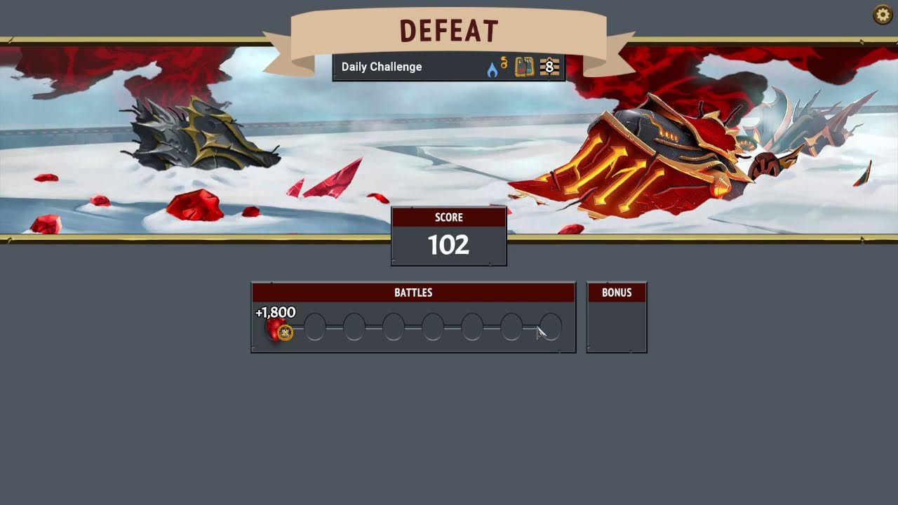 Monster Train gameplay - Daily Challenge Melting Remnant/Umbra