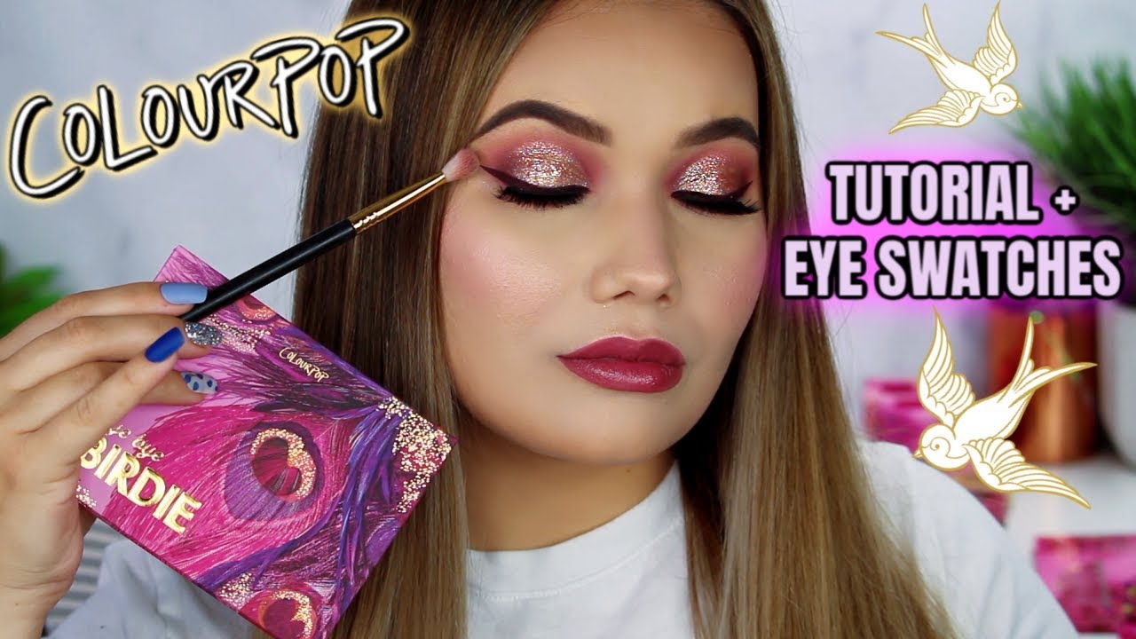 COLOURPOP Bye Bye Birdie Makeup Tutorial + FACE Swatches!