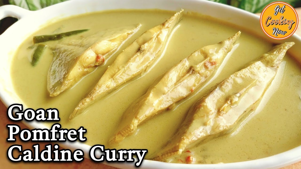 Goan Fish Curry Recipe | Delicious Goan Pomfret Caldine Curry with Coconut Milk