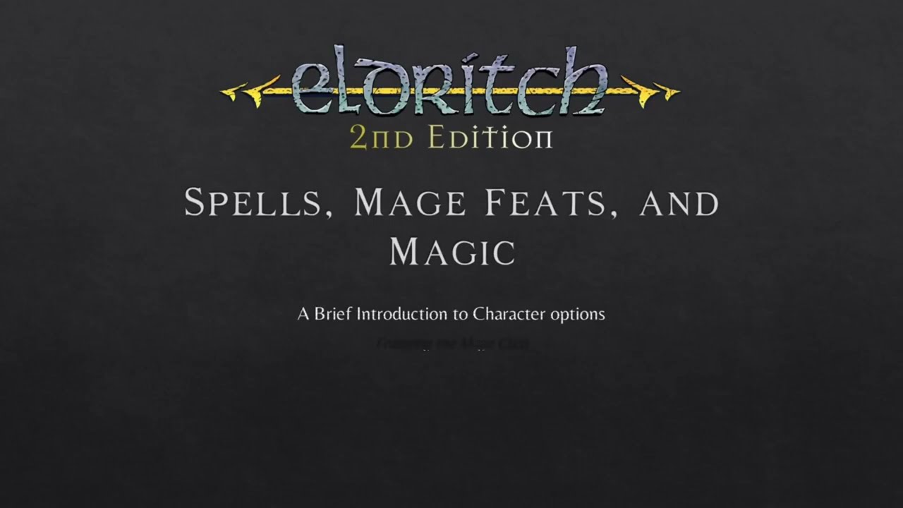 Mage Spells and Feats