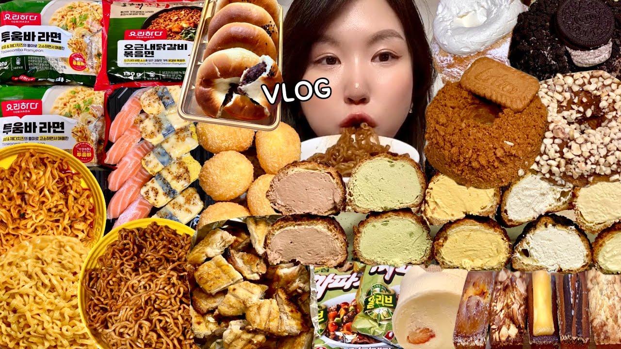 Подзаголовок) Один прием пищи в деньㅣMukbang VLOGㅣПерееданиеㅣ23: 1 прерывистое голодание ДИЕТА