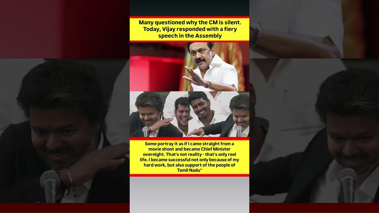 Vijay REPLIES to Stalin With This Fiery Speech in Assembly!