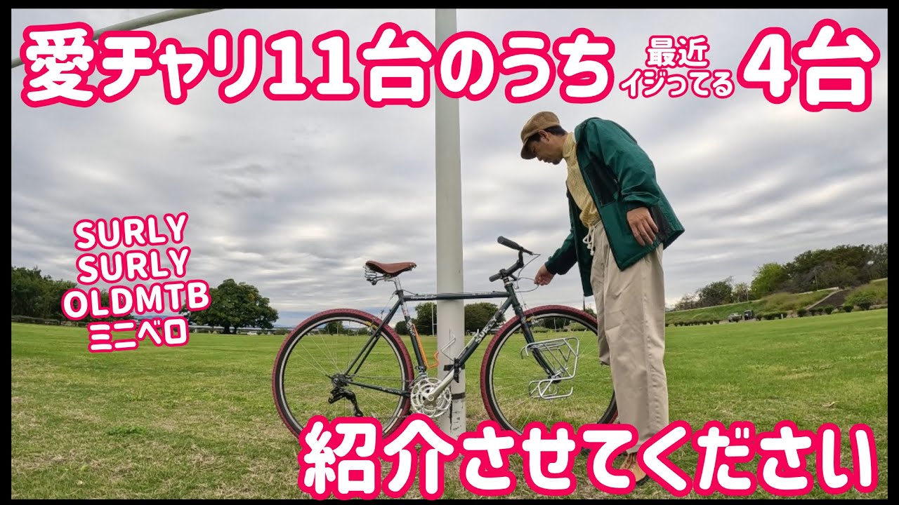増えすぎた愛チャリ11台のうち4台を紹介させてください