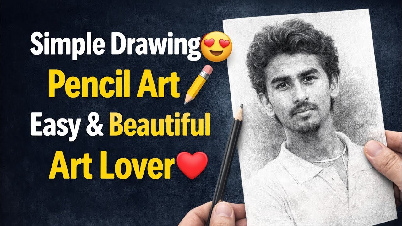Village Scenery Drawing | Palm Tree & House Sketch #everyday #newvlog #sumitvlogger1912 #treanding 