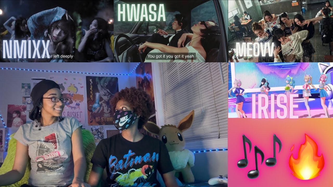 NMIXX - Blue Valentine, HWASA - Good Goodbye, MEOVV - BURNING UP, IRISÉ - РЕАКЦИЯ НА ЛЮБОВНУЮ ИГР...