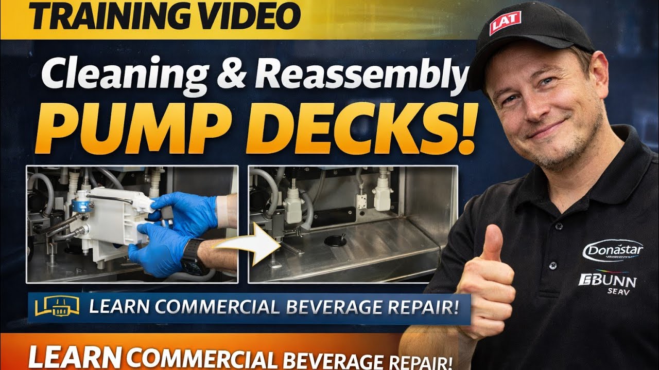 Removing Pump Deck Assembly on a Bunn JDF-4 Juice Machine