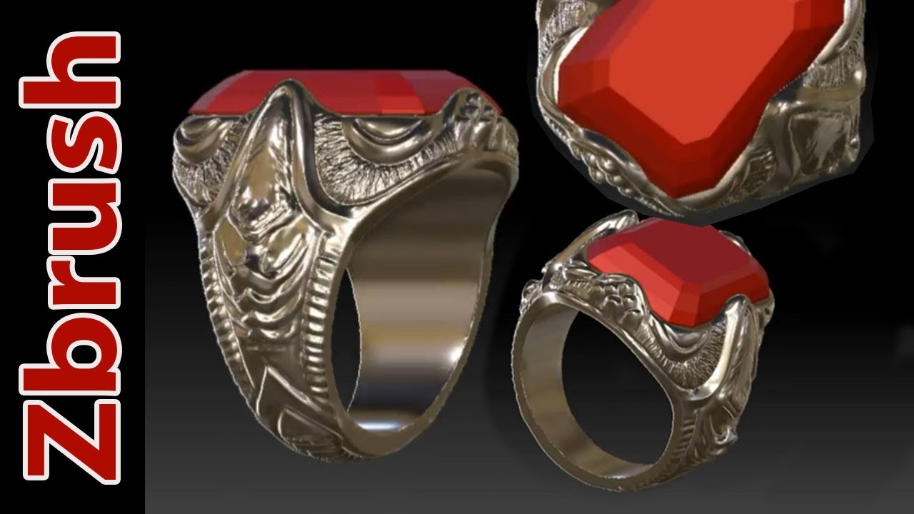 Motif Signet jewelry Ring Tutorial - Zbrush latest