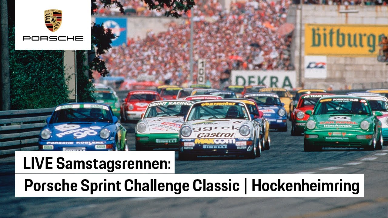 LIVE Samstagsrennen der Porsche Sprint Challenge Classic Deutschland | Hockenheimring
